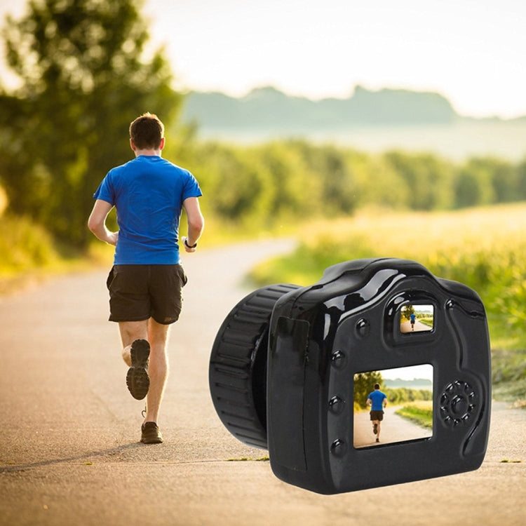 Y2000 HD Deportes al aire libre Ultra-Mini DV Videocámara con grabadora de video digital de bolsillo, compatible con tarjeta Micro SD / TF de 32 GB como máximo (negro), Y2000