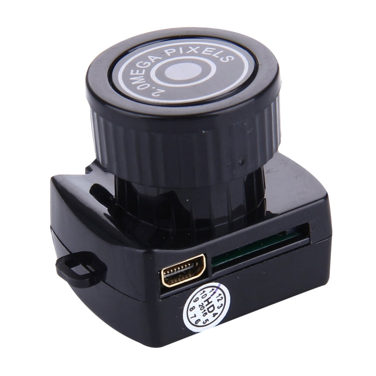 Y2000 HD Deportes al aire libre Ultra-Mini DV Videocámara con grabadora de video digital de bolsillo, compatible con tarjeta Micro SD / TF de 32 GB como máximo (negro), Y2000