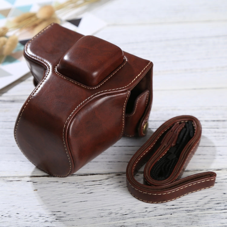 Funda de cuero PU para cámara de cuerpo completo con correa para Olympus EPL7 / EPL8, For Olympus EPL8