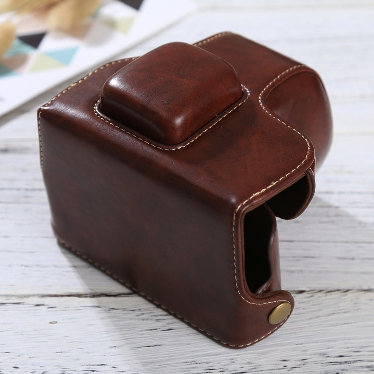 Funda de cuero PU para cámara de cuerpo completo con correa para Olympus EPL7 / EPL8, For Olympus EPL8