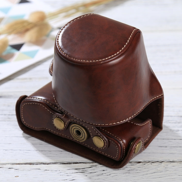 Funda de cuero PU para cámara de cuerpo completo con correa para Olympus EPL7 / EPL8, For Olympus EPL8
