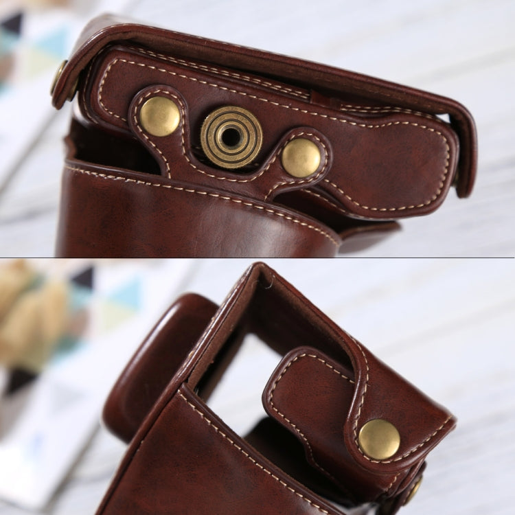 Funda de cuero PU para cámara de cuerpo completo con correa para Olympus EPL7 / EPL8, For Olympus EPL8