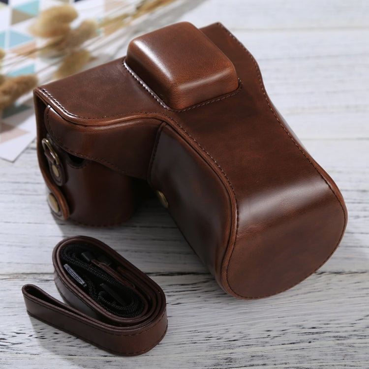 Funda de cuero PU para cámara de cuerpo completo con correa para Samsung NX300, For NX300(White), For Samsung NX300