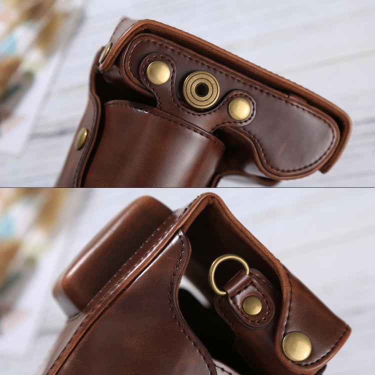 Funda de cuero PU para cámara de cuerpo completo con correa para Samsung NX300, For NX300(White), For Samsung NX300