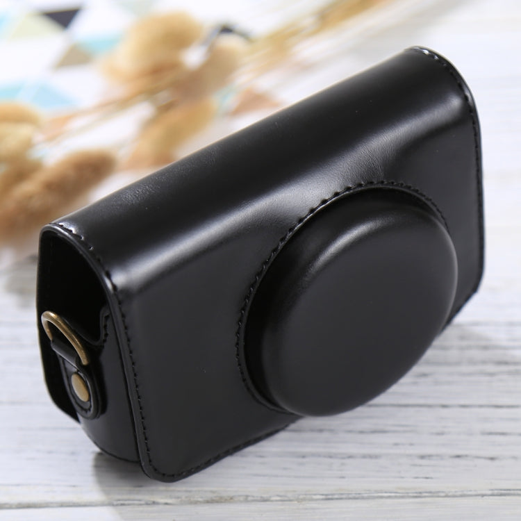 Funda de cuero PU para cámara de cuerpo completo con correa para Canon PowerShot SX730 HS / SX720 HS, For SX730 HS