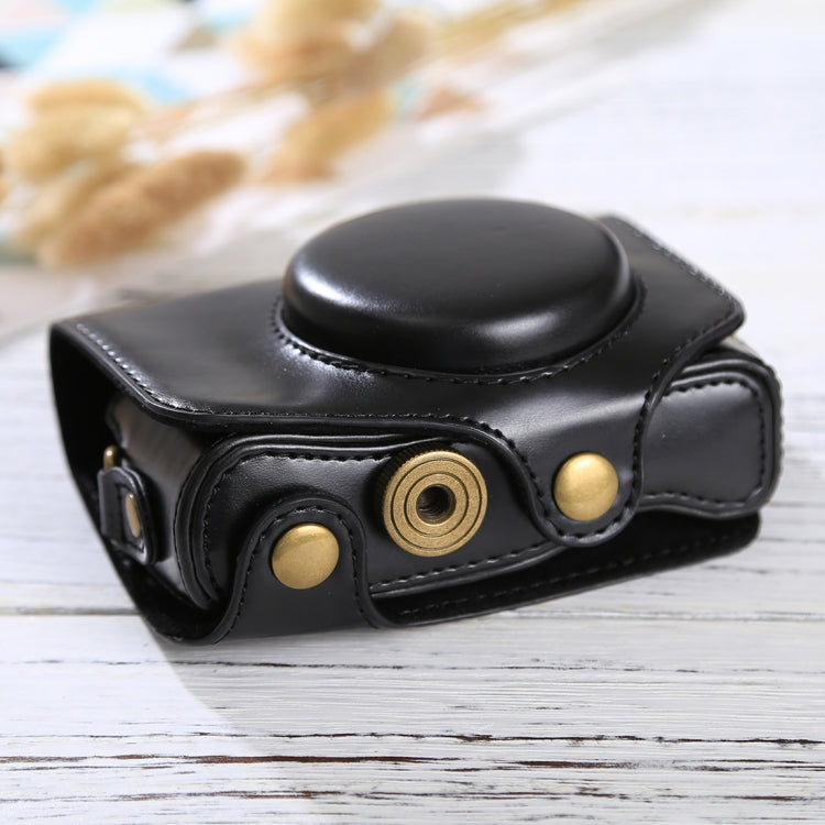 Funda de cuero PU para cámara de cuerpo completo con correa para Canon PowerShot SX730 HS / SX720 HS, For SX730 HS