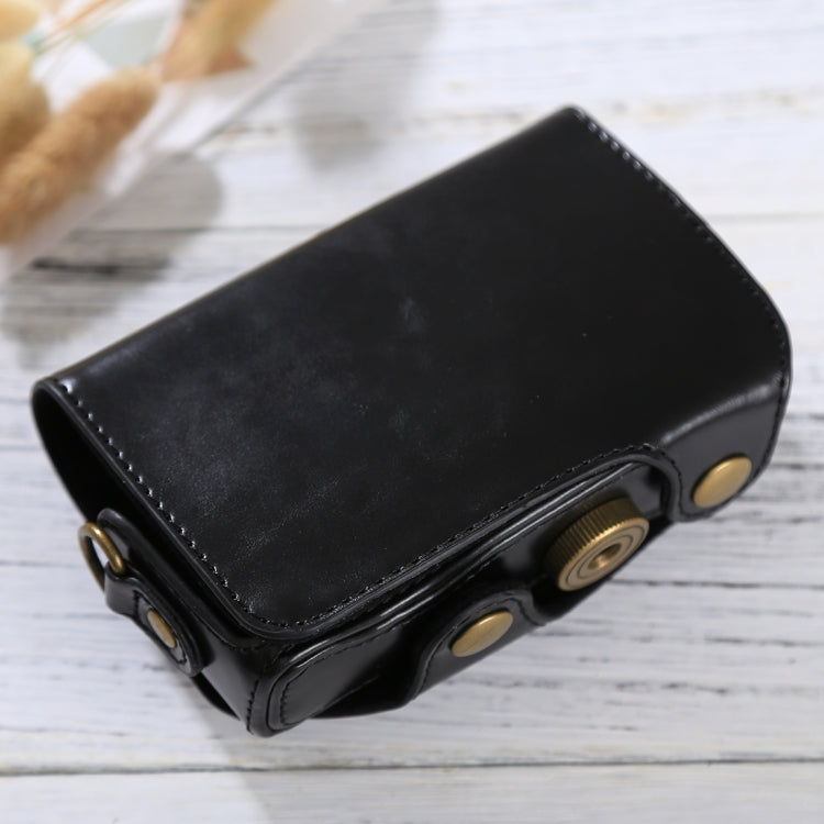 Funda de cuero PU para cámara de cuerpo completo con correa para Canon PowerShot SX730 HS / SX720 HS, For SX730 HS