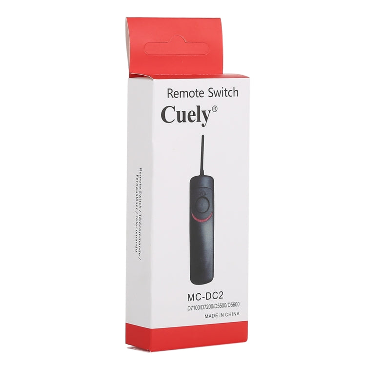 Cuely MC-DC2 Cable disparador remoto para Nikon D7100 / D7200 / D5500 / D5600, MC-DC2