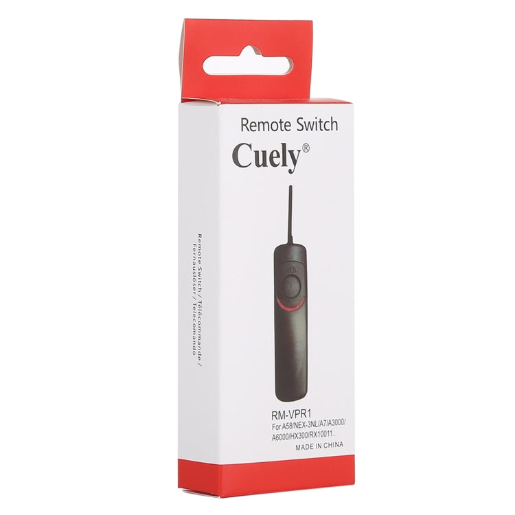 Cuely RM-VPR1 Cable disparador remoto para Sony A58 / NEX-3NL / A7 / A3000 / A6000 / HX300 / RX10011, RM-VPR1