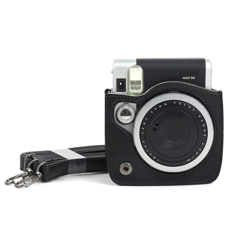 Bolsa protectora de cuero PU para cámara FUJIFILM Instax Mini 90, con correa de hombro ajustable, For FUJIFILM Instax Mini 90