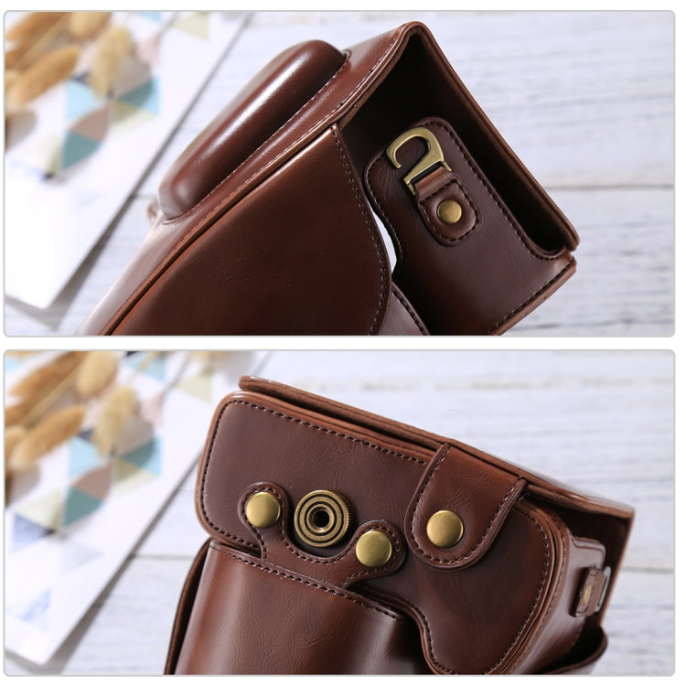 Funda de cuero PU para cámara de cuerpo completo para Nikon D5300 / D5200 / D5100 (lente de 18-55 mm / 18-105 mm / 18-140 mm), For D5300