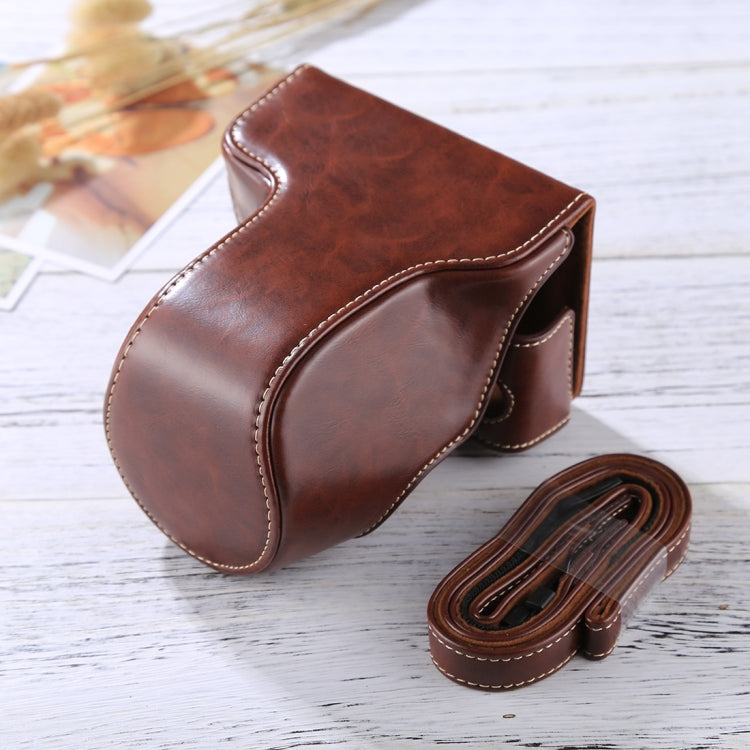 Funda de cuero PU para cámara de cuerpo completo con correa para FUJIFILM X-A3 / X-A2/ X-M1 / X-A10 (lente de 16-50 mm / 18-55 mm / XF 35 mm), For FUJI X-A3
