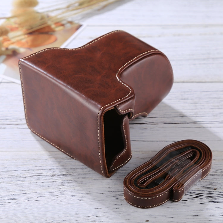 Funda de cuero PU para cámara de cuerpo completo con correa para FUJIFILM X-A3 / X-A2/ X-M1 / X-A10 (lente de 16-50 mm / 18-55 mm / XF 35 mm), For FUJI X-A3