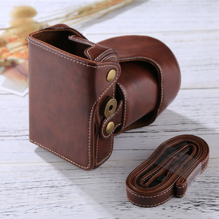 Funda de cuero PU para cámara de cuerpo completo con correa para FUJIFILM X-A3 / X-A2/ X-M1 / X-A10 (lente de 16-50 mm / 18-55 mm / XF 35 mm), For FUJI X-A3