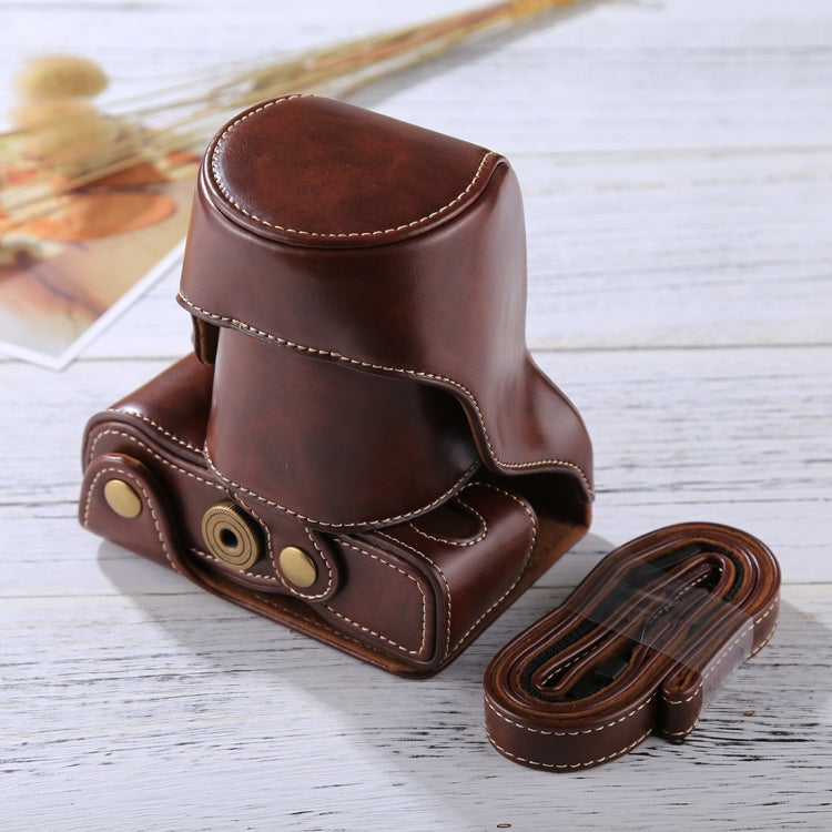 Funda de cuero PU para cámara de cuerpo completo con correa para FUJIFILM X-A3 / X-A2/ X-M1 / X-A10 (lente de 16-50 mm / 18-55 mm / XF 35 mm), For FUJI X-A3