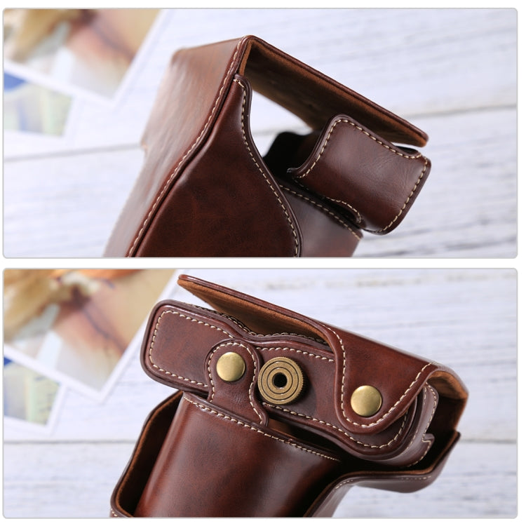 Funda de cuero PU para cámara de cuerpo completo con correa para FUJIFILM X-A3 / X-A2/ X-M1 / X-A10 (lente de 16-50 mm / 18-55 mm / XF 35 mm), For FUJI X-A3