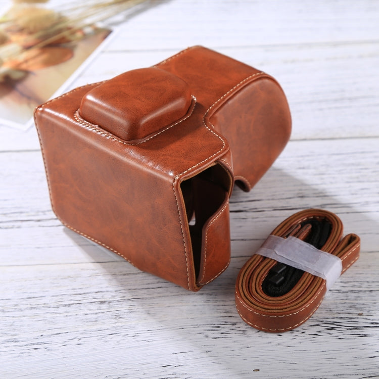 Funda de cuero PU para cámara de cuerpo completo con correa para FUJIFILM XT10 / XT20 (lente de 16-50 mm / 18-55 mm), For FUJI XT10, For FUJI  XT10