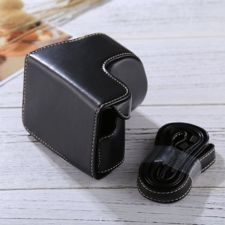 Funda de cuero PU para cámara de cuerpo completo con correa para Sony A5100 / A5000 / NEX-3N (lente de 16-50 mm / 40,5 mm), For Sony A5000, For A5100