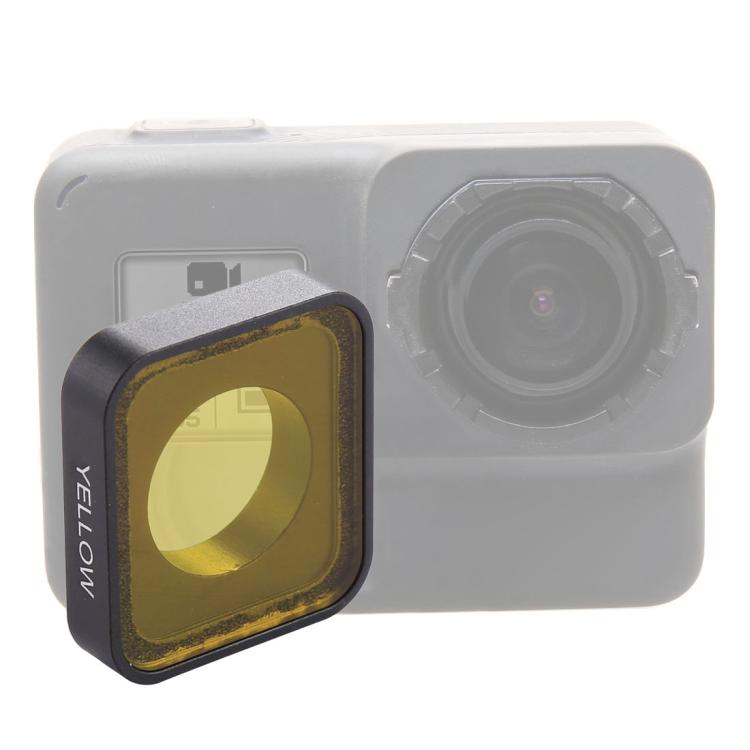 Filtro de lente de color a presión para GoPro HERO6 /5, Yellow Color, Red Color