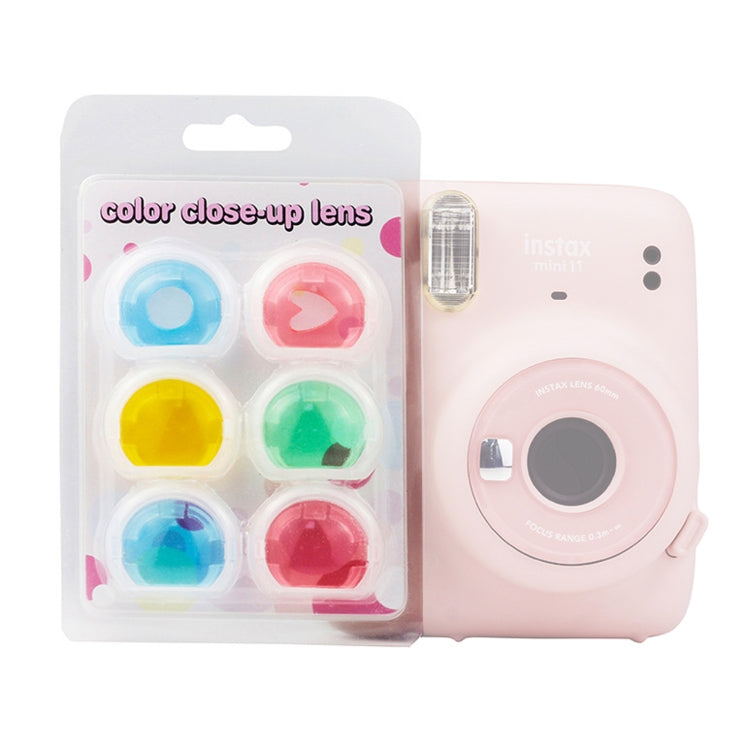 6 PCS / Set Filtro de cámara Jelly Six Colors para Fujifilm Instax mini 11, 6-in-1 For FUJIFILM instax mini 11