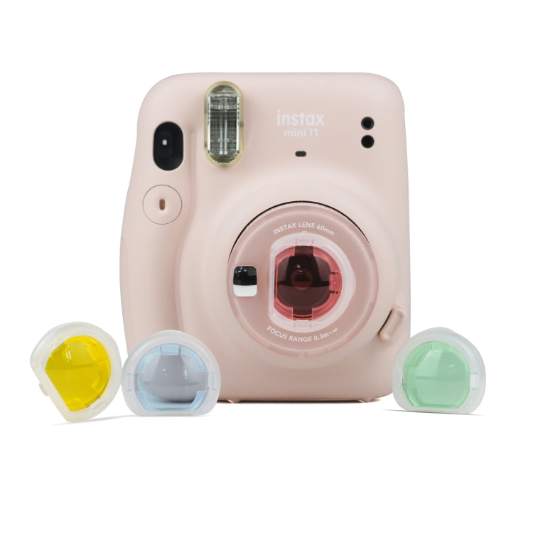 4 PCS / Set Jelly Filtro de cámara de cuatro colores para Fujifilm Instax mini 11, 4-in-1 For FUJIFILM instax mini 11
