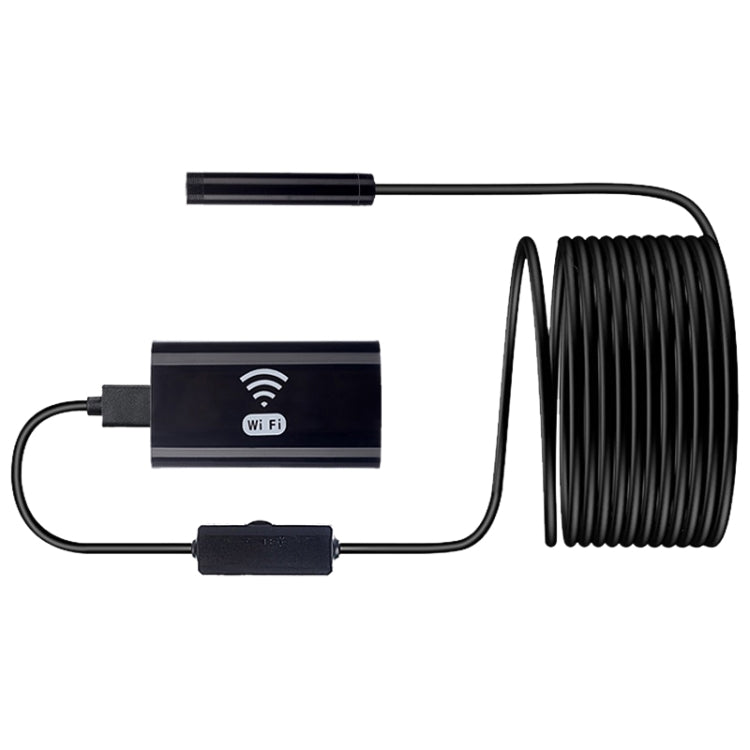 Endoscopio para teléfono móvil F99 HD, endoscopio de tubo impermeable de 8 mm, versión Wifi, cableado, longitud: 10 m, Length: 10m