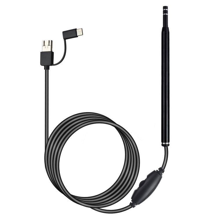 AN101 Otoscopio casero de 5,5 mm Endoscopio de oído tres en uno Otoscopio HD de 30 W Otoscopio visual para recoger orejas, 30W