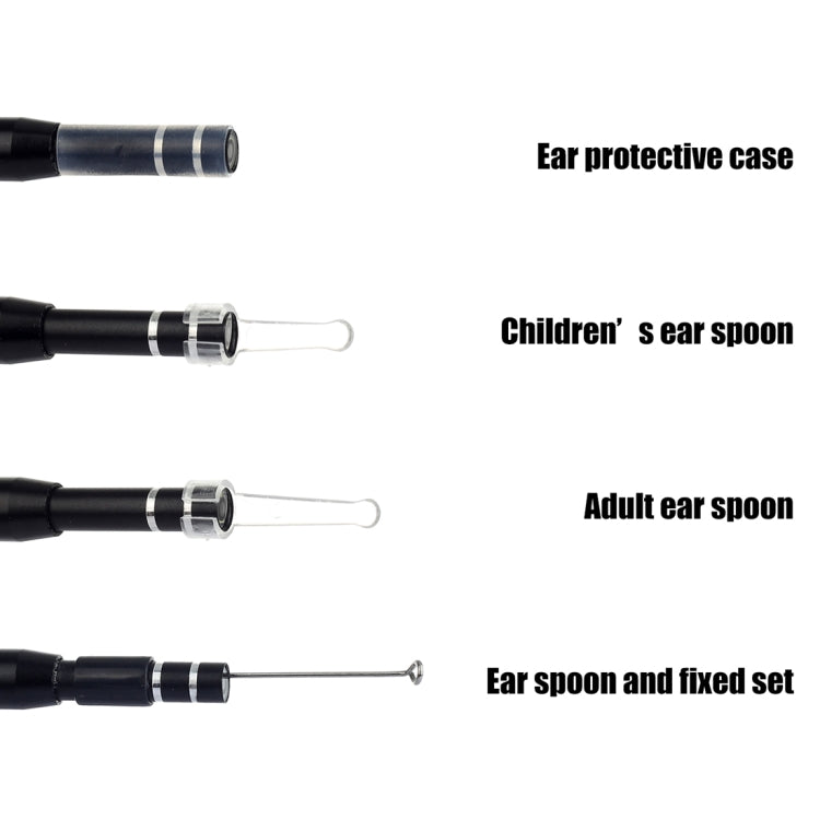 AN101 Otoscopio casero de 5,5 mm Endoscopio de oído tres en uno Otoscopio HD de 30 W Otoscopio visual para recoger orejas, 30W