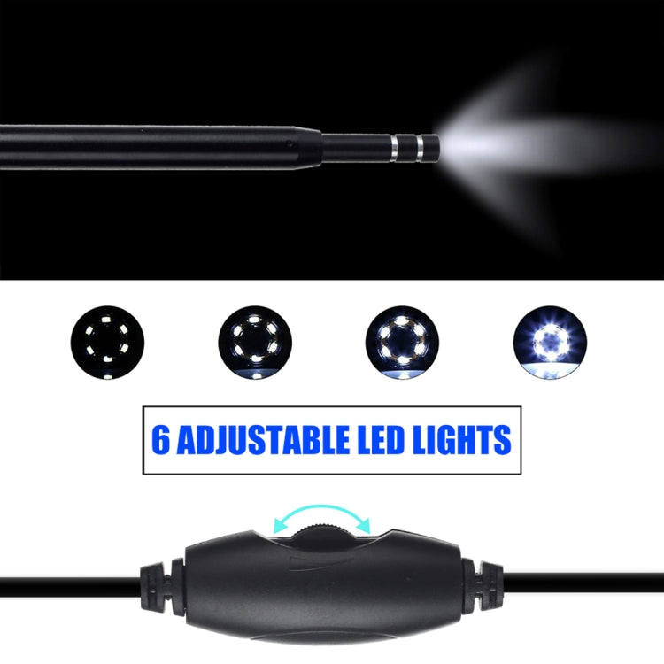 AN101 Otoscopio casero de 5,5 mm Endoscopio de oído tres en uno Otoscopio HD de 30 W Otoscopio visual para recoger orejas, 30W