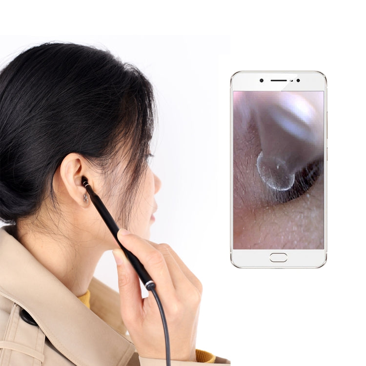 AN101 Otoscopio casero de 5,5 mm Endoscopio de oído tres en uno Otoscopio HD de 30 W Otoscopio visual para recoger orejas, 30W