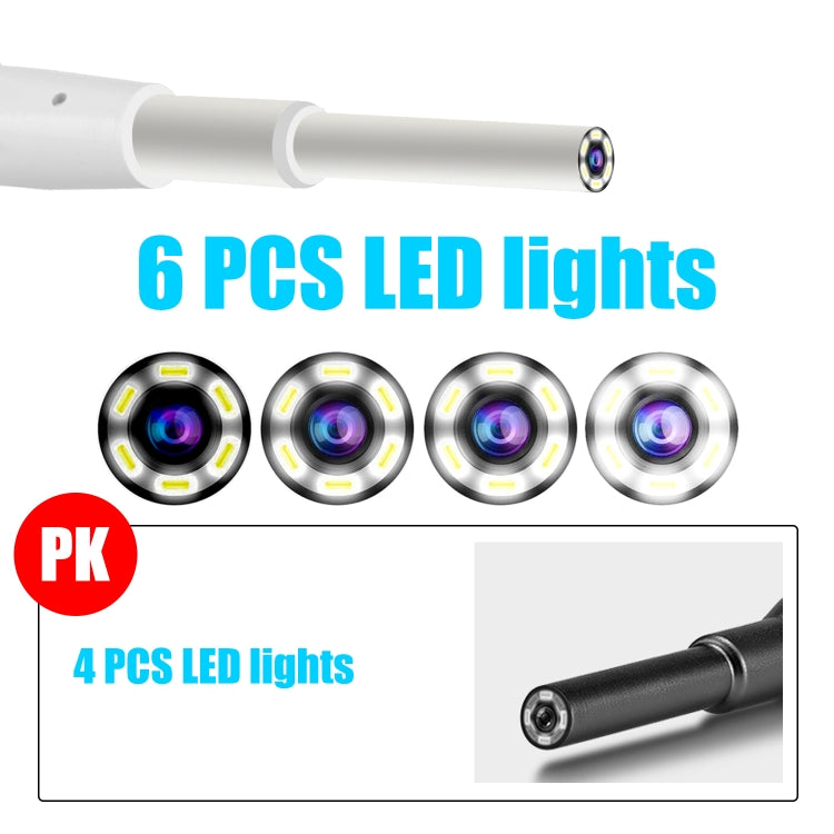 C01 Endoscopio visual de cuchara con pantalla de 4,3 pulgadas HD1080P con 6 LED, diámetro: 3,9 mm, C01 3.9mm