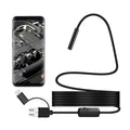 Y101 Cámara de inspección de endoscopio digital impermeable 3 en 1 con cabezal en espiral de 8 mm, longitud: cable duro de 3,5 m, Length: 3.5m Hard Cable
