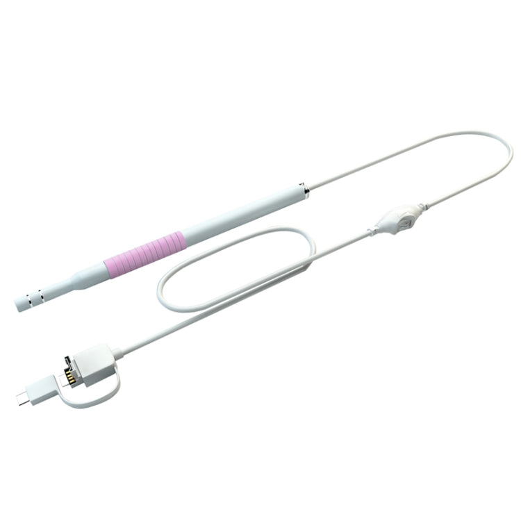 Boroscopio endoscópico con herramienta de limpieza de cerumen visual I98 1,3 millones HD con 6 LED, diámetro de lente: 5,5 mm