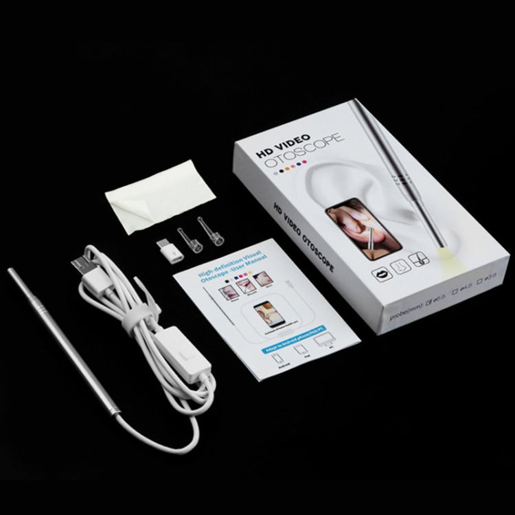 Boroscopio endoscopio de dientes, nariz, oído, visual, HD, 1 MP, con 6 LED, diámetro de lente: 4,3 mm