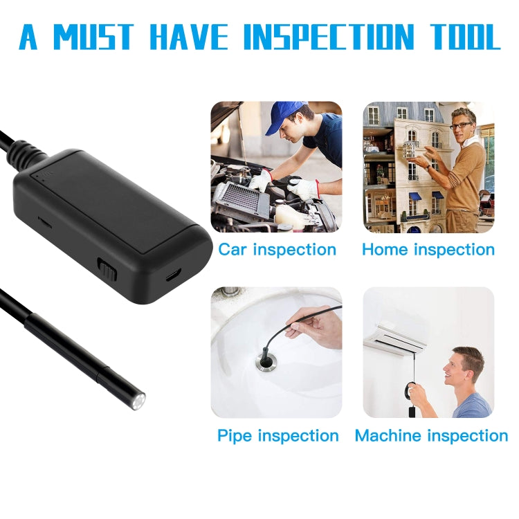 Cámara de inspección de endoscopio WIFI F220 de 5,5 mm HD 5.0MP con 6 LED, longitud: 5 m, Length: 5m