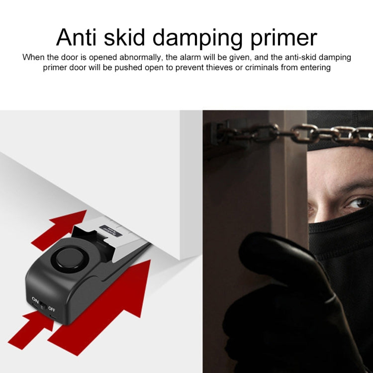 Dispositivo de prevención de ladrones de seguridad para el hogar con alarma de parada de puerta en forma de cuña de 120dB, Wedge Shape