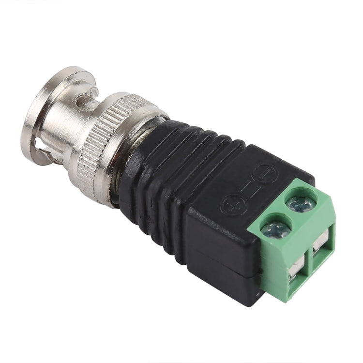 Conector adaptador macho de alimentación CC a BNC, DC to BNC Male
