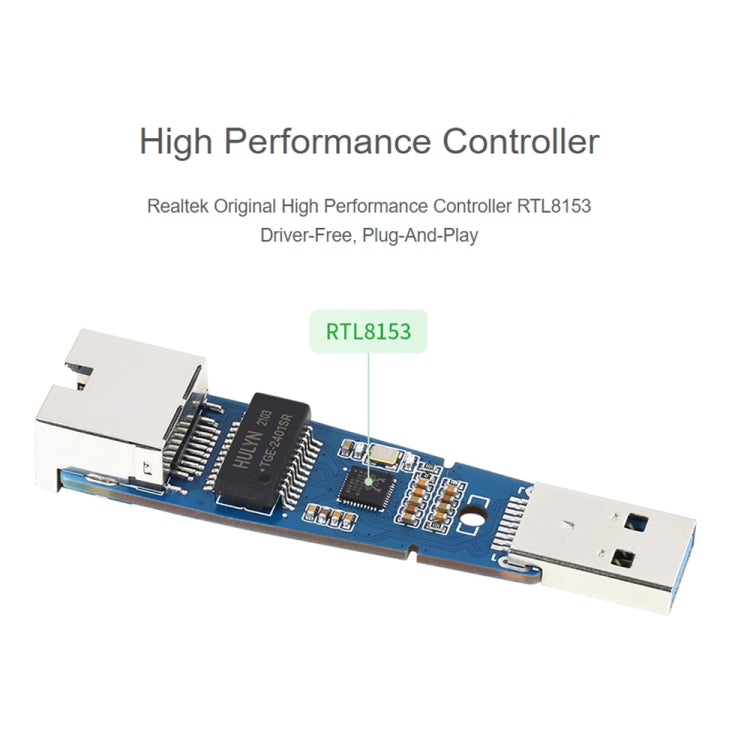 Módulo convertidor Waveshare USB 3.2 Gen1 a Gigabit Ethernet, sin controladores