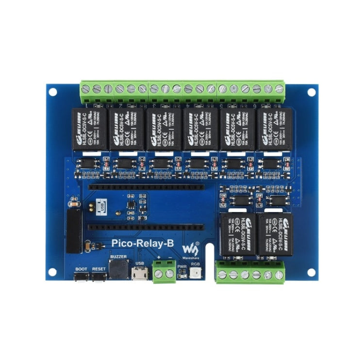 Módulo de relé industrial Waveshare Multi Protection de 8 canales para Raspberry Pi Pico, 20218