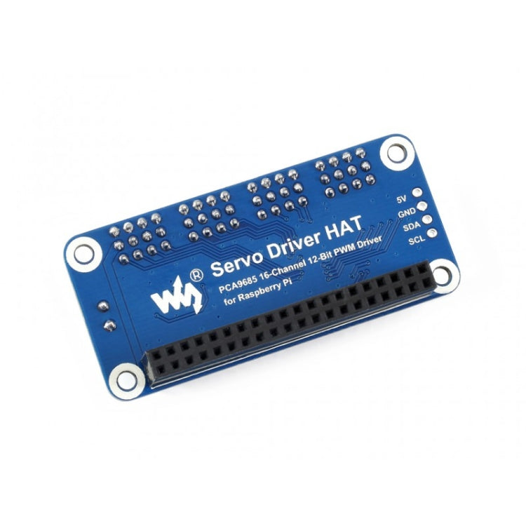 Sombrero servocontrolador I2C de 16 canales y 12 bits Waveshare para Raspberry Pi, 15275
