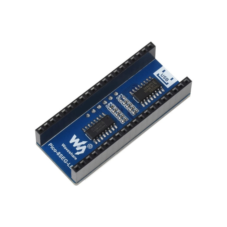 Módulo de pantalla WAVESHARE de 4 dígitos y 8 segmentos para Raspberry Pi Pico, compatible con SPI, 19806