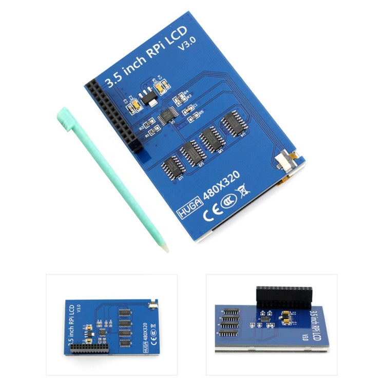 Escudo táctil de pantalla táctil LCD TFT de 3,5 pulgadas con lápiz óptico para Raspberry Pi