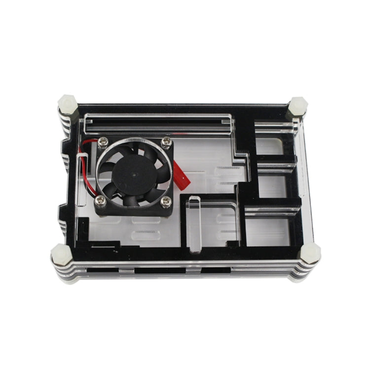 Caja de acrílico de 9 capas con ventilador de refrigeración para Raspberry pi 3