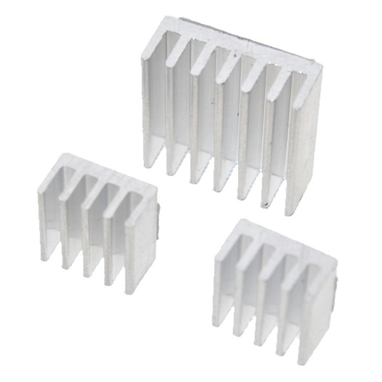 Disipador de calor de refrigeración 3 en 1, cuñas de almohadilla de disipador de calor de aluminio para Raspberry Pi 3/2, For Raspberry Pi 3 / 2