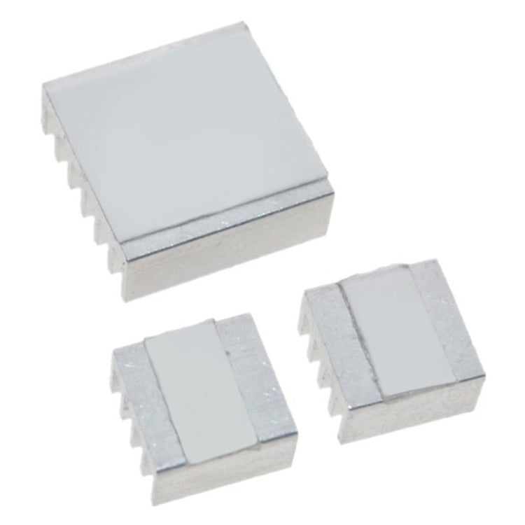 Disipador de calor de refrigeración 3 en 1, cuñas de almohadilla de disipador de calor de aluminio para Raspberry Pi 3/2, For Raspberry Pi 3 / 2