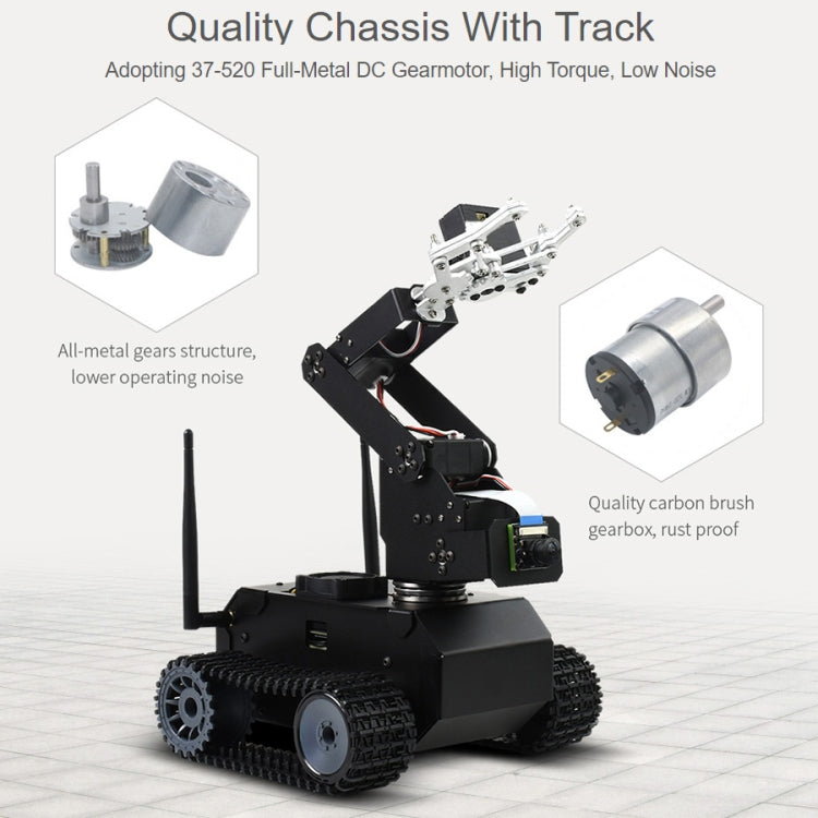 Kit de robot móvil con seguimiento Waveshare JETANK AI, basado en Jetson Nano, enchufe de la UE, Waveshare JETANK AI
