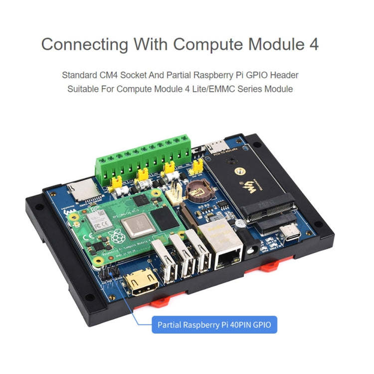 Módulo de expansión inalámbrico Waveshare Industrial IoT para Raspberry Pi CM4