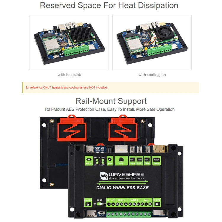 Módulo de expansión inalámbrico Waveshare Industrial IoT para Raspberry Pi CM4