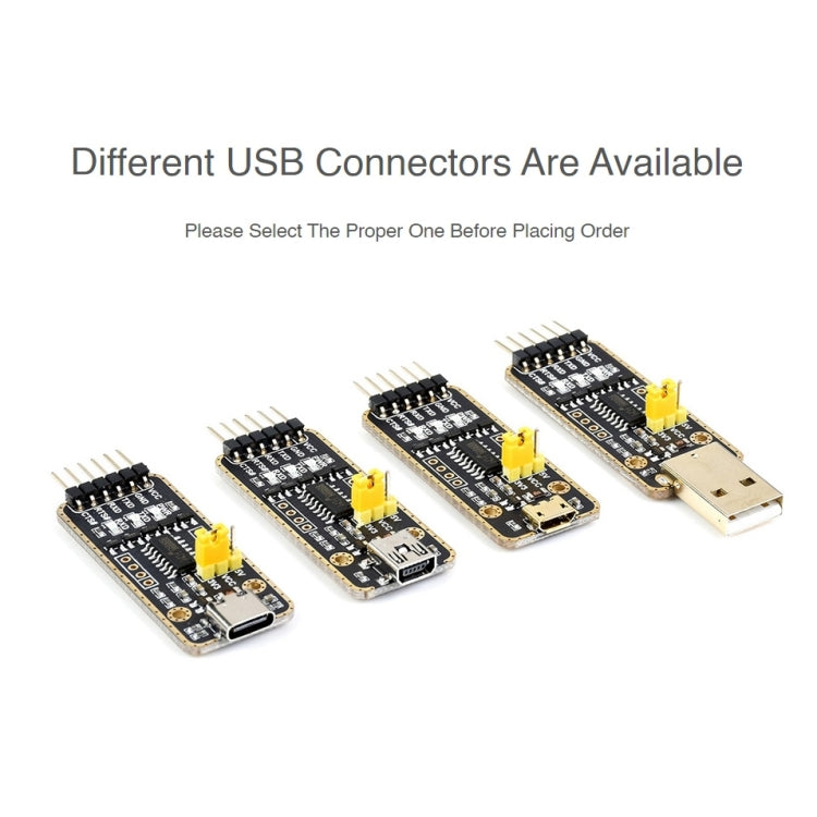 Conectores de módulo de transmisión de alta velocidad de banda Waveshare Type-C / USB-C a UART, USB-C