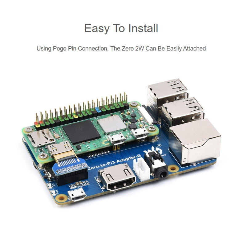 Adaptador Waveshare Raspberry Pi Zero 2W a 3B para Raspberry Pi 3 Modelo B/B+, Pi Zero 2W To 3B